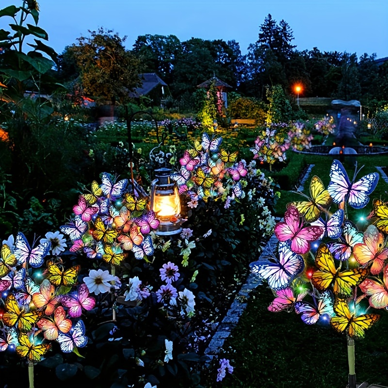 Bonsai Garden Ornaments - أضواء حديقة الفراشة LED بالطاقة الشمسية