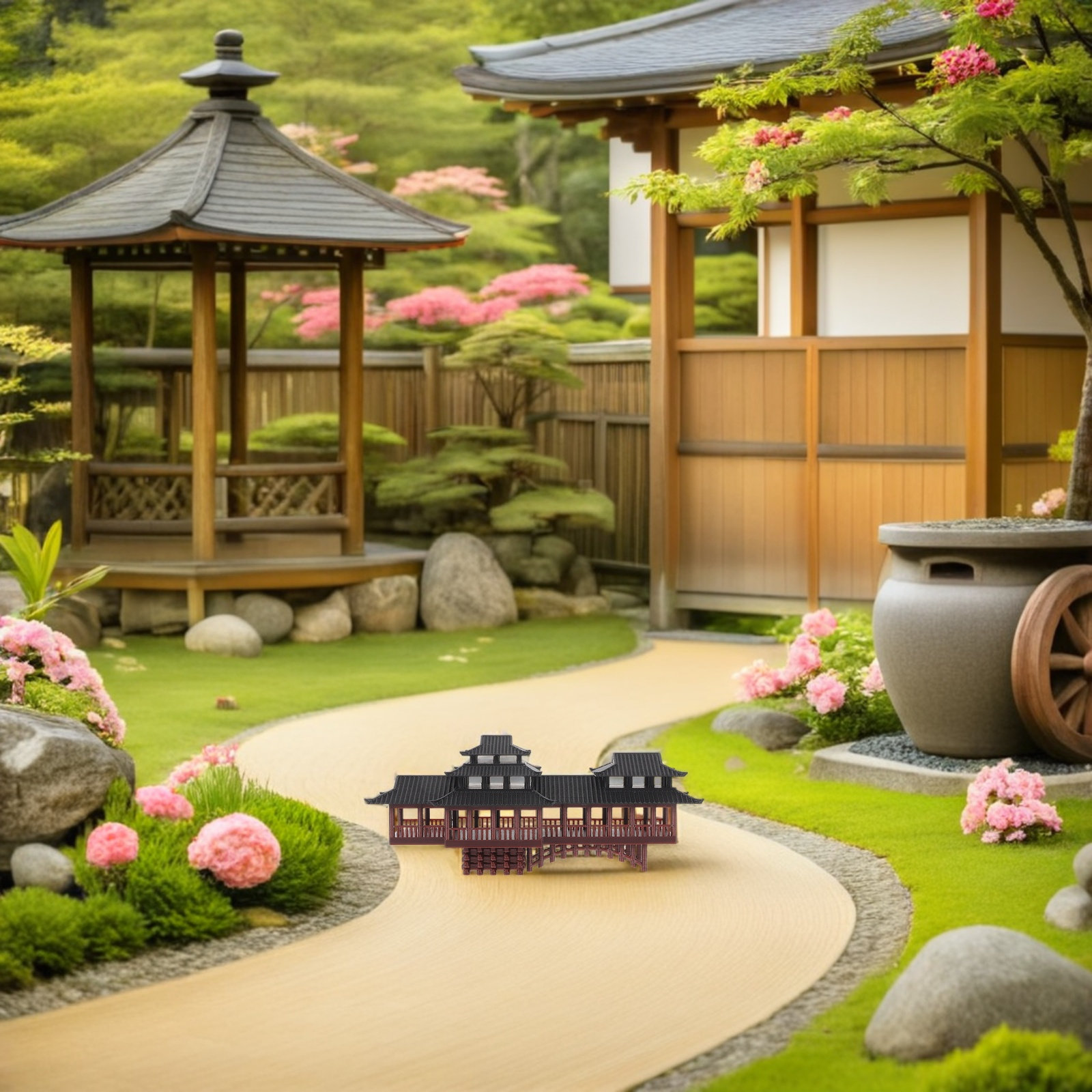 زينة حوض السمك على شكل جسر بون - مراجعة Bonsai Garden Ornaments وسعره
