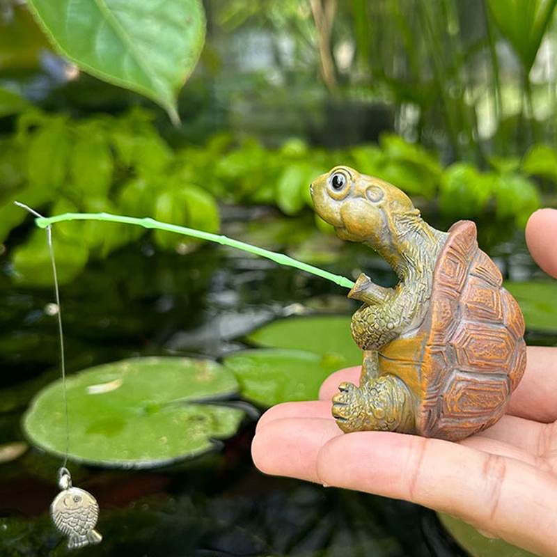 تمثال سلحفاة إبداعي بتصميم صيا - مراجعة Bonsai Garden Ornaments وسعره